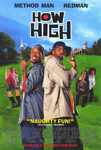 How High Movie Poster 27x40 Used Tracy Morgan, Melissa Peterman, Spalding Gray, Scott Lincoln, Tyrin Turner, TJ Thyne, Justin Urich, Joe Ochman, Chris Elwood, Adam Carrera, Redman, Hector Elizondo, Chuck Liddell, Mike Epps, Amber Smith