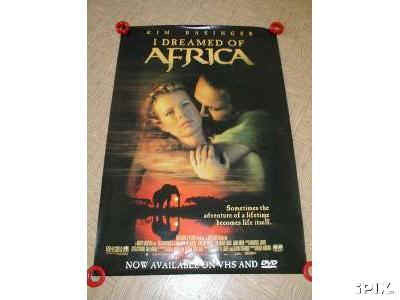 I Dreamed of Africa Movie Poster 27x40 Used Nick Boraine, Liam Aiken, Frances Nacman, Federico Scribani, Daniel Craig, Lance Reddick, Ian Roberts, John Carson, Giselda Volodi, Winston Ntshona, Vincent Perez