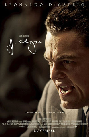 J. Edgar Movie Poster 27x40	 Used Naomi Watts, Roberta Bassin, Mark Thomason, Christopher Shyer, Austin Basis, James Babbin, David Hill, Lea Thompson, Larkin Campbell, Liam Ferguson