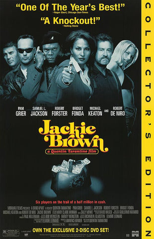 Jackie Brown 1997 Movie Poster 27x40 Used Collector's Edition Chris Tucker, Robert De Niro, Samuel L Jackson, Quentin Tarantino