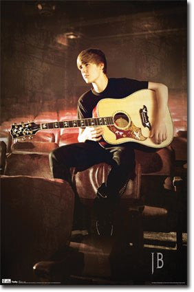 Justin Bieber – Guitar Poster 22x34 -  UPC017681025215