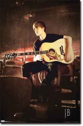 Justin Bieber – Guitar Poster 22x34 - UPC017681025215