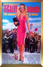 Legally Blonde Movie Poster 27x40 Used Ali Larter, Reese Witherspoon, Jessica Cauffiel, Natalie Barish, Michael B Silver, Luke Wilson, Francesca P Roberts, Holland Taylor, Kevin Cooney, Lisa K Wyatt, John Kapelos