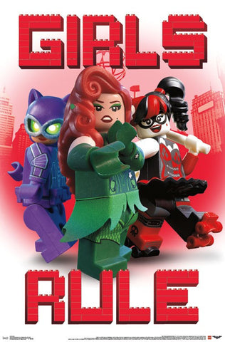Lego Batman - Girls Rule Wall Poster 22x34 RP14616 UPC882663046164