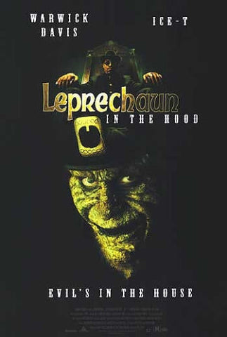 Leprechaun in the Hood Movie Poster 27x40 Used Diana Terranova, Daya Vaidya, Jack Ong, Steven M Porter, Red Grant, Eric Mansker, Ivory Ocean, Coolio, Lobo Sebastian, Bebe Drake, Rashaan Nall, Warwick Davis, Ice-T