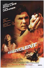 Malevolent Movie Poster 27x40 Used Kari Wuhrer, Gwen McGee, Edoardo Ballerini, Lou Diamond Phillips