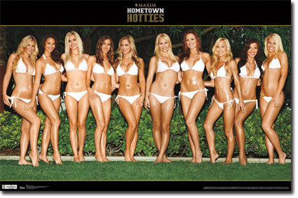 Maxim – Hotties in White Poster 22x34	 RP5624 UPC017681056240