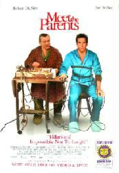 Meet The Parents Movie Poster 27x40 Used Erik-Anders Nilsson, Amy Hohn, Phillip V Caruso, James Rebhorn, John Fiore, Robert De Niro, Ben Stiller, Jon M McDonnell, Cody Arens, Spencer Breslin, Nicole DeHuff
