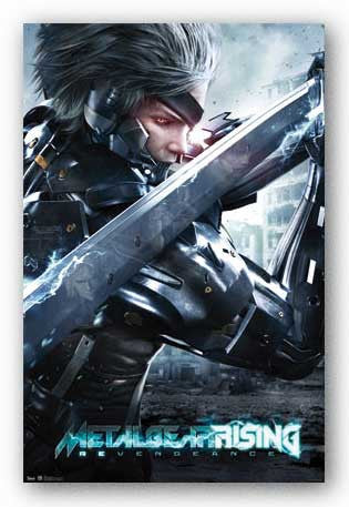 metal gear rising poster Metal Gear Rising – Blade Game Poster 22x34 RP5946 UPC017681059463