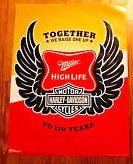 Miller Harley Davidson 110 Year Anniversary Poster 18x24 Used
