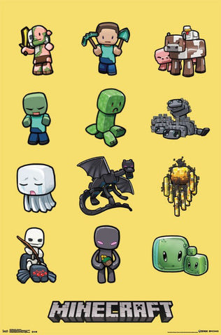 Minecraft - Characters Poster 23x32 RP2148 UPC017681021484