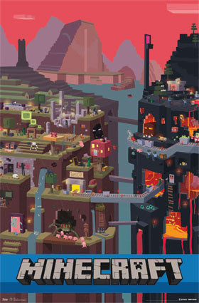 Minecraft – Cube Game Poster 22x34 RP6014 UPC017681060148