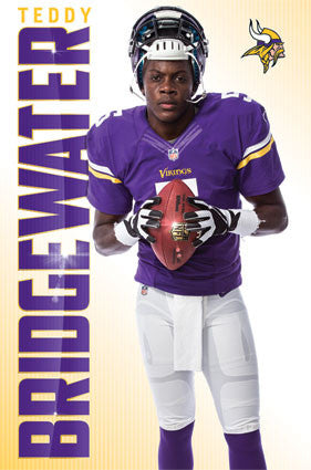 Minnesota Vikings - T Bridgewater 14 Sports Poster 22x34 RP13663 UPC882663036639