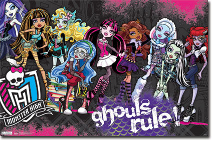 Monster High Ghouls Rule Poster 22x34 RP5467 UPC017681054673