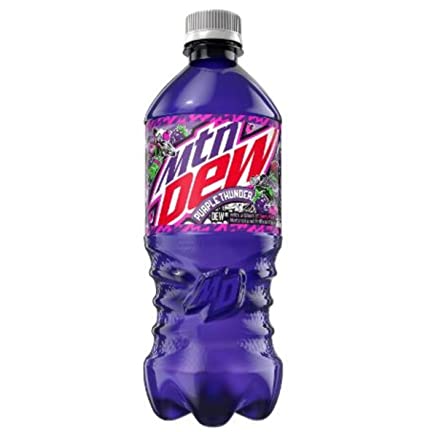 New Mountain Dew Purple Thunder Soda Pop 20 Ounce Bottle