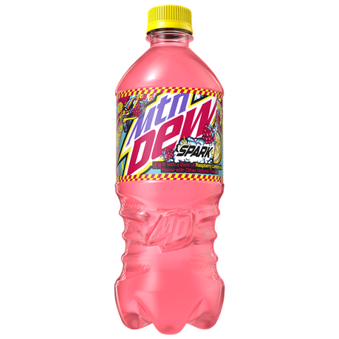 New Mountain Dew Spark Soda Pop 20 Ounce Bottle