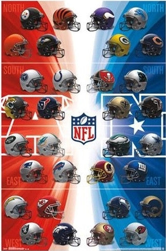 all football teams helmets NFL