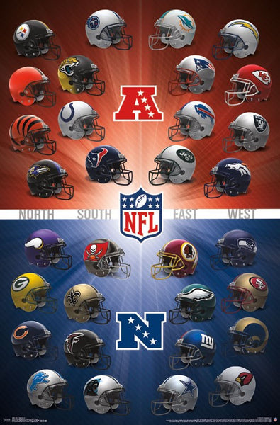 Trends International NFL Helmets Wall Poster 22.375 inch x 34 inch