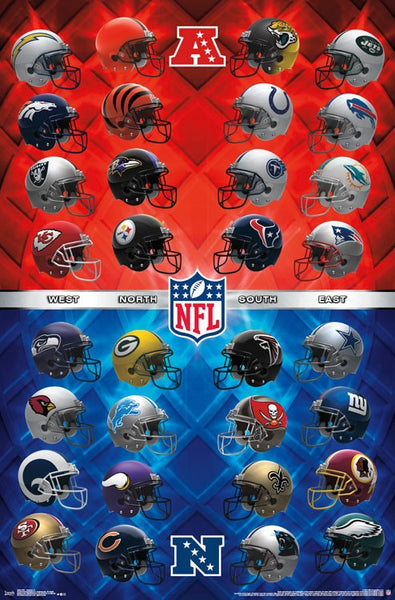all 32 nfl team helmets