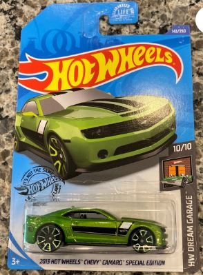 New 2020 Hot Wheels 2013 Chevy Camaro Special Edition Treasure Hunt