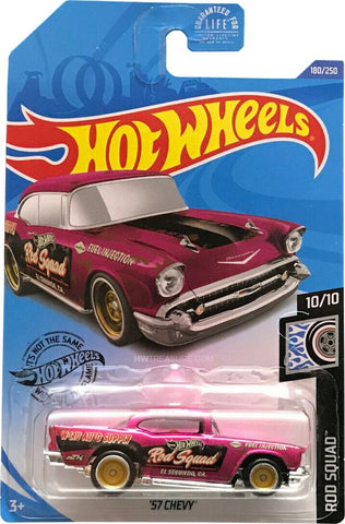 New 2020 Hot Wheels '57 Chevy Rod Squad Super Treasure Hunt