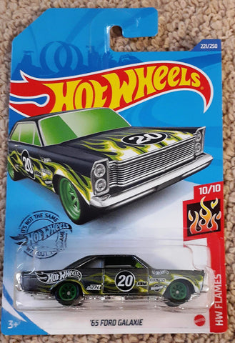 New 2020 Hot Wheels '65 Ford Galaxie Super Treasure Hunt HW Flames