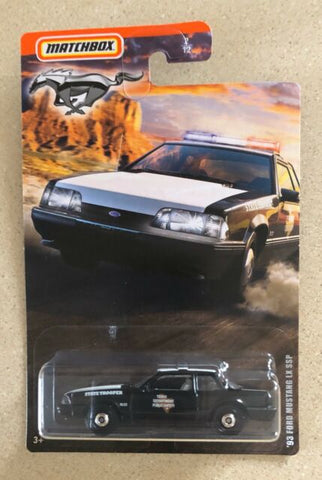 New 2020 Matchbox '93 Ford Mustang LX SSP Police Car