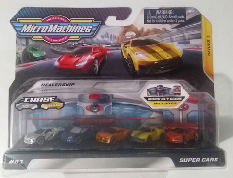 New 2020 Micro Machines Silver Chase Dealership Set #01