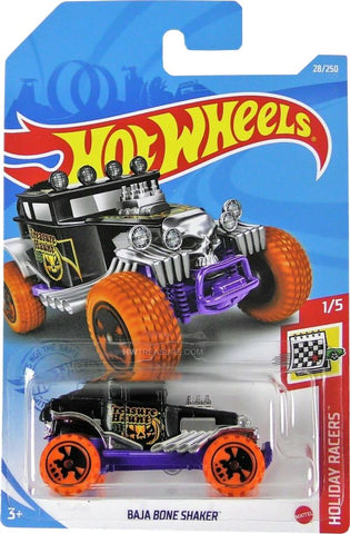 New 2021 Hot Wheels Baja Bone Shaker Holiday Racers Treasure Hunt