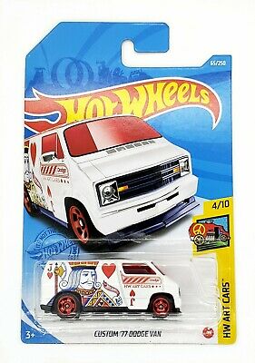 New 2021 Hot Wheels Custom '77 Dodge Van Treasure Hunt HW Art Cars