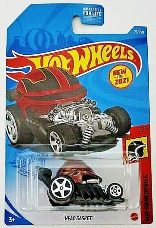 New 2021 Hot Wheels Head Gasket HW Daredevils Mattel 75/250 Red