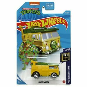 New 2021 Hot Wheels Party Wagon Teenage Mutant Ninja Turtles TMNT HW Screen Time Van