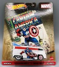 New 2021 Hot Wheels Volkswagen T1 Drag Bus Captain America Marvel Premium