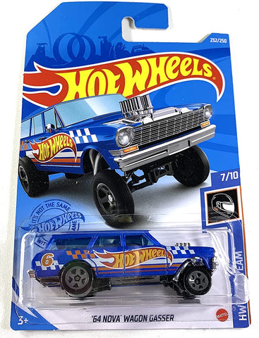 New 2021 Hot Wheels '64 Nova Wagon Gasser HW Race Team