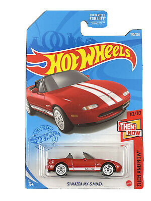 New 2021 Hot Wheels '91 Mazda MX-5 Miata Then and Now Treasure Hunt Car
