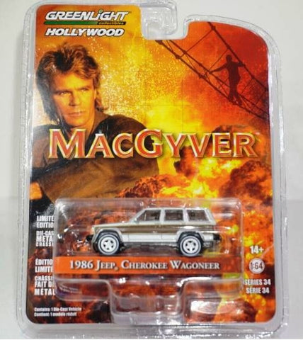 New 2022 Greenlight MacGyver 1986 Jeep Cherokee Wagoneer Hollywood