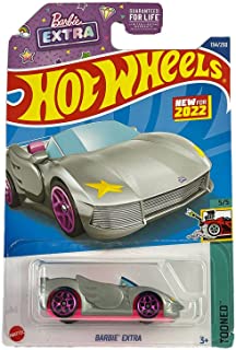 New 2022 Hot Wheels Barbie Extra Tooned Car Silver