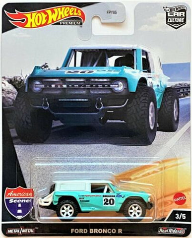 New 2022 Hot Wheels Ford Bronco R American Scene Car Culture