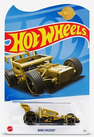 New 2022 Hot Wheels Gold Bone Speeder