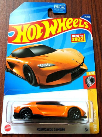 New 2022 Hot Wheels Koenigsegg Gemera HW Turbo 138/250 Orange Mattel