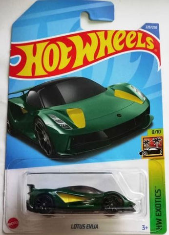 New 2022 Hot Wheels Lotus Evija HW Exotics 229/250 Green Mattel