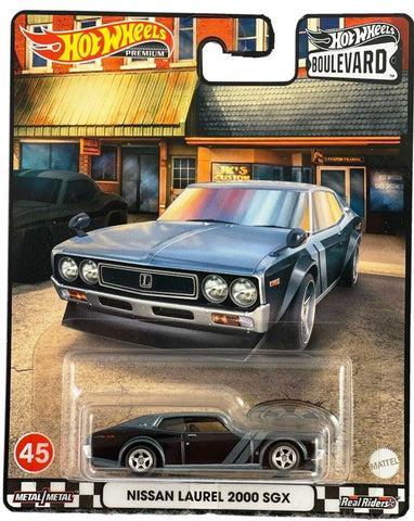 New 2022 Hot Wheels Nissan Laurel 2000 SGX Boulevard Car Premium Mattel #45 Black