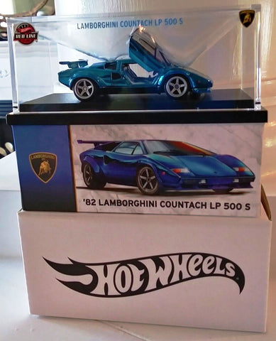 New 2022 Hot Wheels RLC '82 Lamborghini Countach LP 500 S Blue Mattel