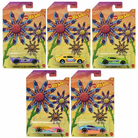 New 2022 Hot Wheels Spring Easter 5 Car Set