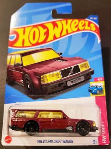 New 2022 Hot Wheels Volvo 240 Drift Wagon HW Drift 232/250 Red