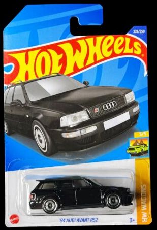 New 2022 Hot Wheels '94 Audi Avant RS2 HW Wagons 228/250 Black