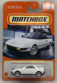 New 2022 Matchbox 1984 Toyota MR2 White Lights Open Damaged