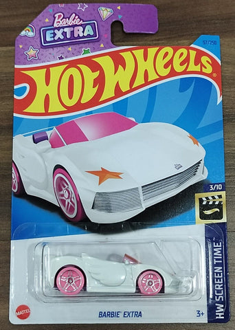 New 2023 Hot Wheels Barbie Extra HW Screen Time White 57/250 Mattel