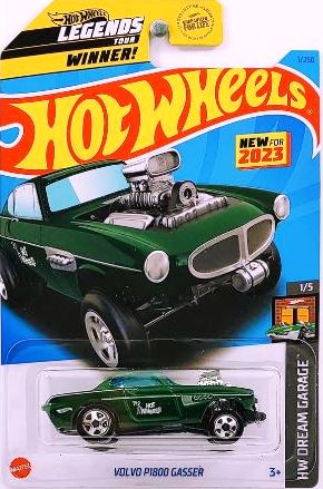 New 2023 Hot Wheels Volvo P1800 Gasser HW Dream Garage Legends Tour Winner 1/250 Mattel