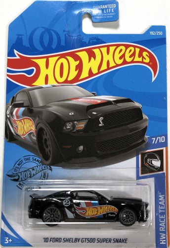 New 2019 Hot Wheels 10 Ford Shelby GT500 Super Snake HW Race Team Mason City Poster Company
